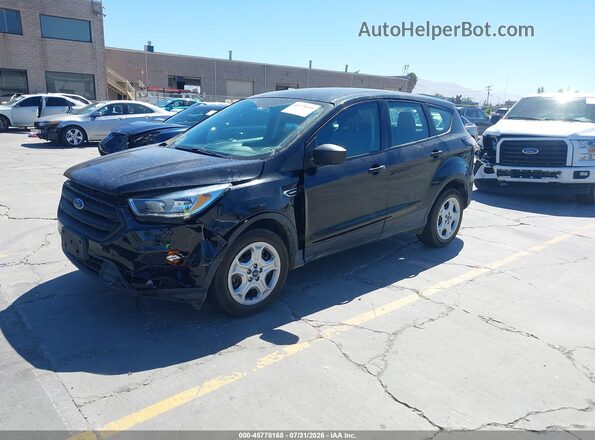 1FMCU0F77HUB16107 2017 FORD ESCAPE Black Առջևի ձախ երեք քառորդ տեսարան