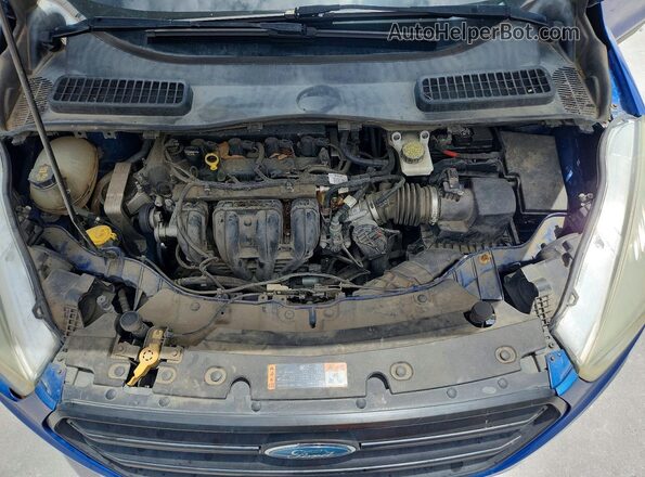 1FMCU0F77HUE23244 2017 FORD ESCAPE Blue ძრავის განყოფილების ხედი