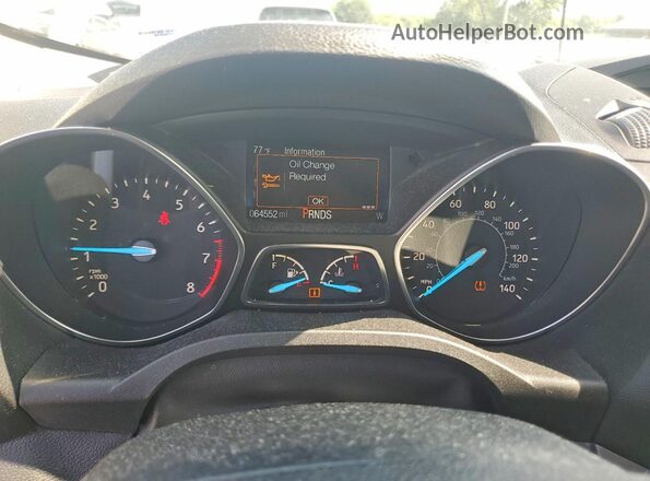 1FMCU0F77JUB96353 2018 FORD ESCAPE White Widok zestawu wskaźników