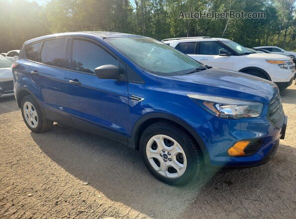 1FMCU0F77JUD10965 2018 FORD ESCAPE Синий Передняя правая четверть