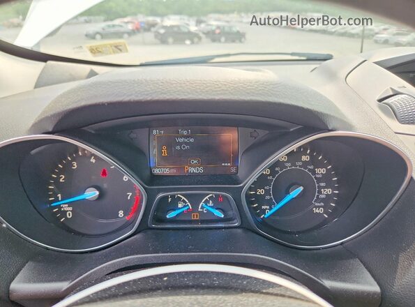 1FMCU0F77KUB96161 2019 FORD ESCAPE White Widok zestawu wskaźników