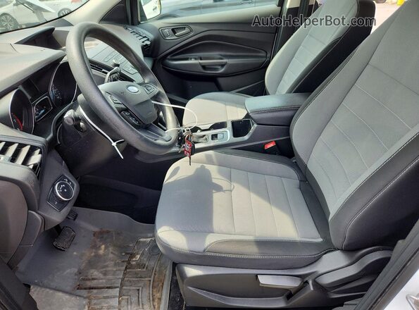 1FMCU0F77KUB96161 2019 FORD ESCAPE White Widok wnętrza z przodu