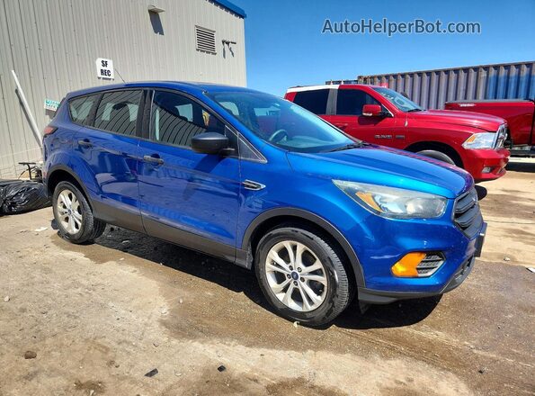 1FMCU0F78JUA09444 2018 FORD ESCAPE Blue Delantero derecho
