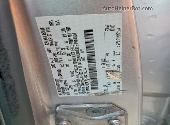1FMCU0F79HUA23038 2017 FORD ESCAPE Silver VIN კოდის სტიკერის ხედი