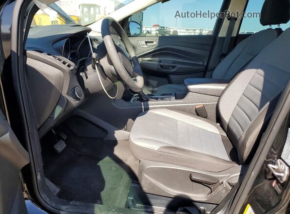 1FMCU0F79HUB01754 2017 FORD ESCAPE Black Front interior view