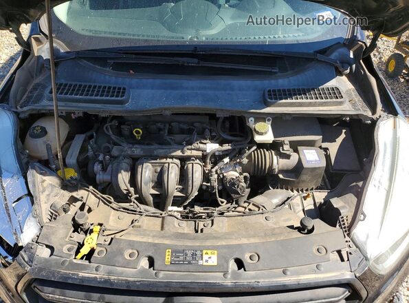1FMCU0F79HUB01754 2017 FORD ESCAPE Black Engine compartment view