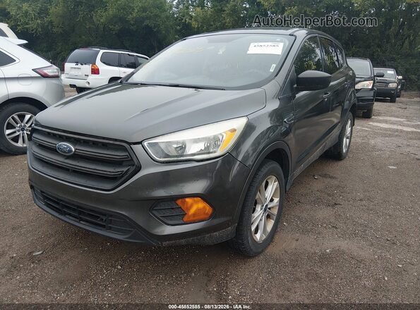 1FMCU0F79HUB40196 2017 FORD ESCAPE Gray Առջևի ձախ երեք քառորդ տեսարան
