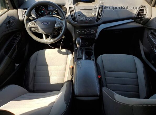 1FMCU0F79HUC83875 2017 FORD ESCAPE Black Вид панелі приладів
