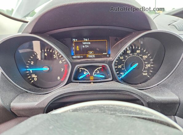 1FMCU0F79JUD04553 2018 FORD ESCAPE Черный Вид щитка приборов
