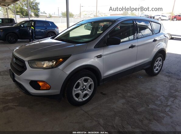 1FMCU0F79JUD08442 2018 FORD ESCAPE Silver Առջևի ձախ երեք քառորդ տեսարան