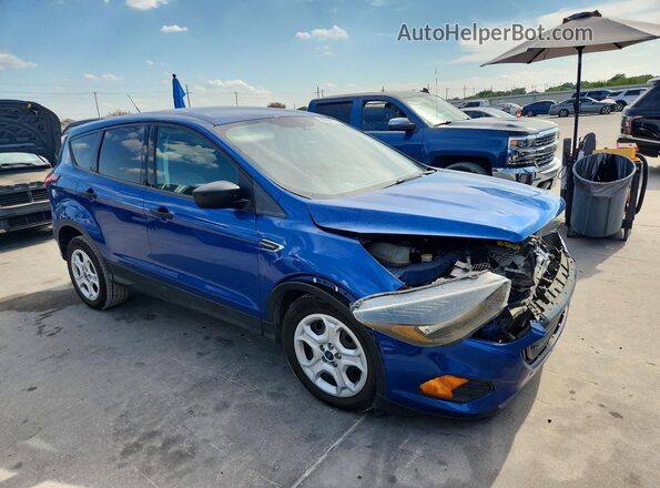 1FMCU0F79KUB95268 2019 FORD ESCAPE Синий Вид салона спереди