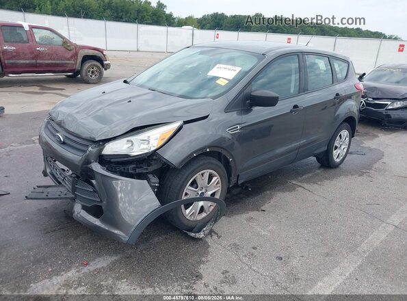 1FMCU0F7XGUC38667 2016 FORD ESCAPE Gray Przód lewy