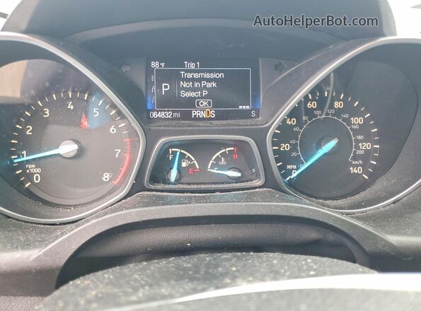 1FMCU0F7XHUC73002 2017 FORD ESCAPE White Widok zestawu wskaźników