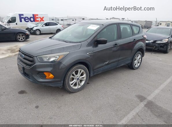 1FMCU0F7XJUB73231 2018 FORD ESCAPE Gray Vista tres cuartos delantera izquierda
