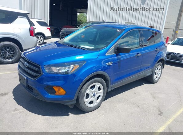 1FMCU0F7XJUD31017 2018 FORD ESCAPE Blue Front left