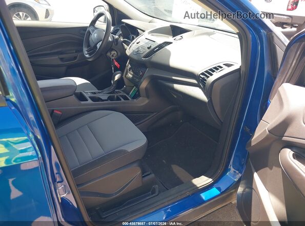 1FMCU0F7XJUD31017 2018 FORD ESCAPE Blue Front interior view