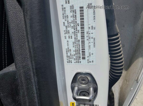 1FMCU0FN5PUA51190 2023 FORD ESCAPE White VIN կոդի պիտակի տեսք