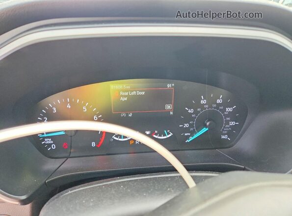 1FMCU0G65MUA99176 2021 FORD ESCAPE White Instrument cluster view