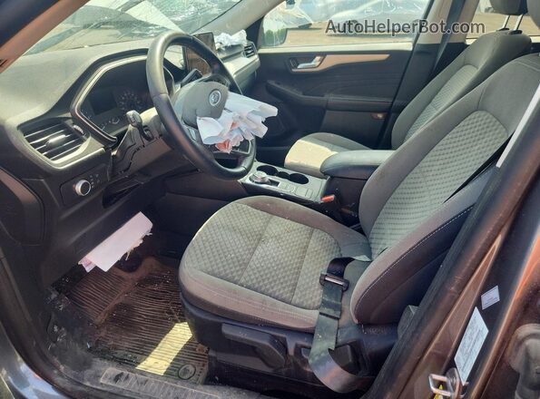 1FMCU0G65MUB33469 2021 FORD ESCAPE Gray Widok wnętrza z przodu