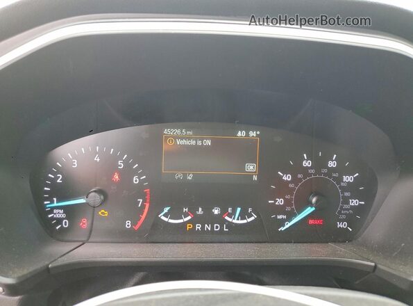 1FMCU0G67LUC27352 2020 FORD ESCAPE Black Սարքավորումների վահանակի տեսք