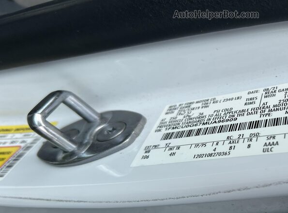 1FMCU0G67MUA96909 2021 FORD ESCAPE  Շարժիչի բաժամունքի տեսք