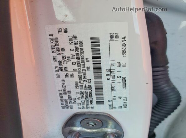 1FMCU0G68LUB71728 2020 FORD ESCAPE Белый Вид подкапотного пространства