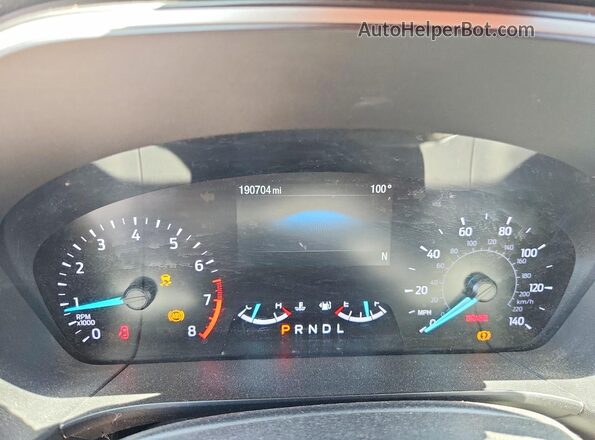 1FMCU0G68LUC24721 2020 FORD ESCAPE Белый Вид щитка приборов