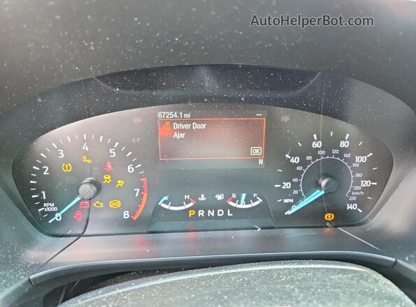 1FMCU0G68LUC61896 2020 FORD ESCAPE Gray Widok zestawu wskaźników