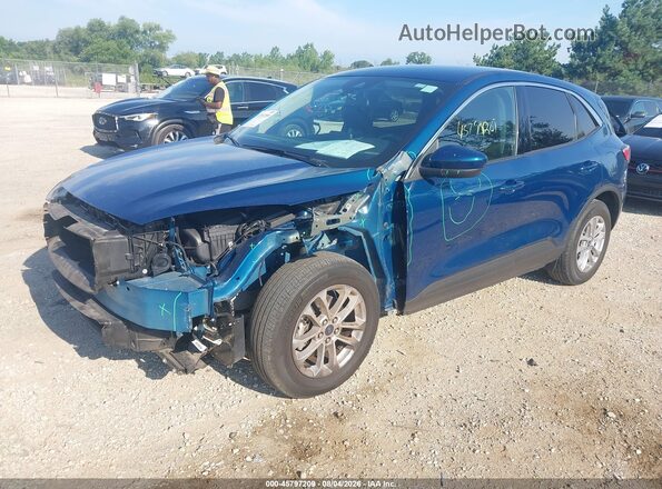 1FMCU0G68LUC76575 2020 FORD ESCAPE Blue Առջևի ձախ երեք քառորդ տեսարան