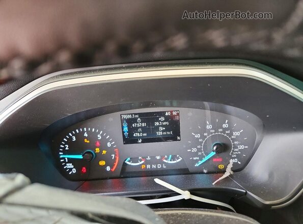 1FMCU0G68NUC00115 2022 FORD ESCAPE Угольный Вид щитка приборов