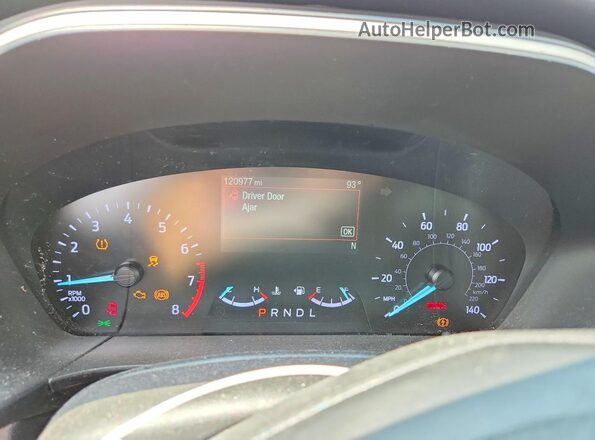 1FMCU0G69LUB67722 2020 FORD ESCAPE Blue Widok zestawu wskaźników