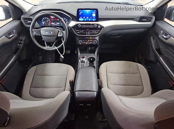 1FMCU0G6XMUB28932 2021 FORD ESCAPE Blue Вид панелі приладів