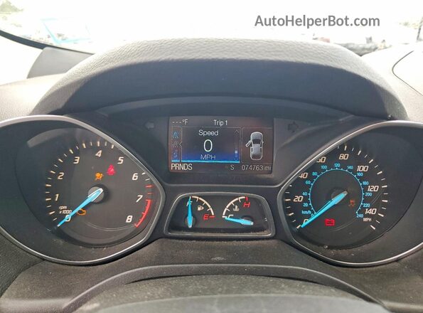1FMCU0G71GUB72976 2016 FORD ESCAPE Серебряный Вид щитка приборов