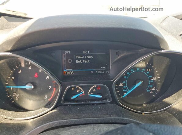 1FMCU0G72GUB72372 2016 FORD ESCAPE Синий Вид щитка приборов