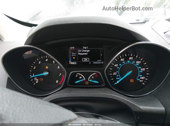 1FMCU0G76GUA43471 2016 FORD ESCAPE Gray Widok tylnych siedzeń
