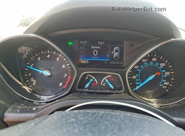 1FMCU0G76GUB44199 2016 FORD ESCAPE Коричневый Вид щитка приборов