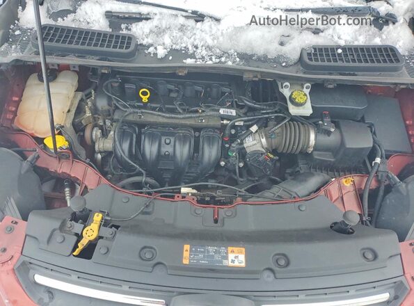1FMCU0G76GUC47221 2016 FORD ESCAPE Burgundy Widok komory silnika