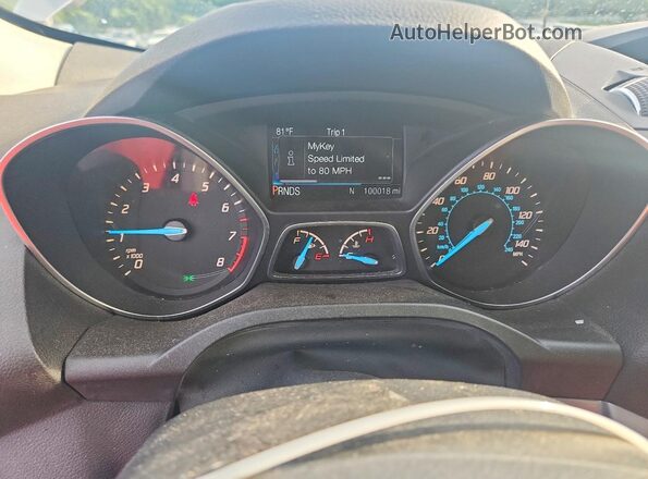 1FMCU0G7XGUA90776 2016 FORD ESCAPE Silver Widok zestawu wskaźników