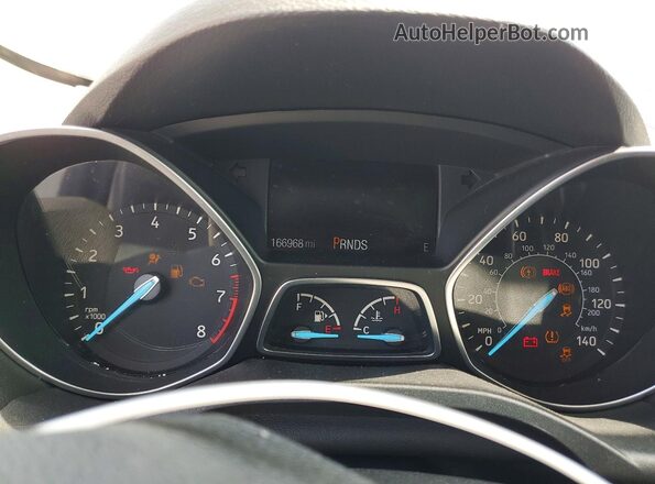 1FMCU0G90HUC87278 2017 FORD ESCAPE White ხელსაწყოთა პანელის ხედი