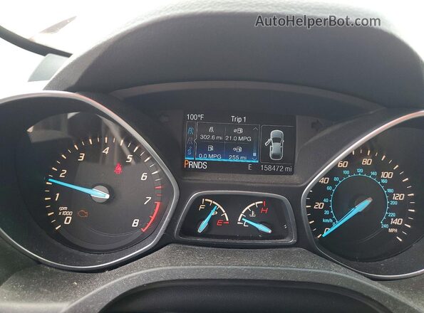1FMCU0G91GUC74022 2016 FORD ESCAPE Red Սարքավորումների վահանակի տեսք
