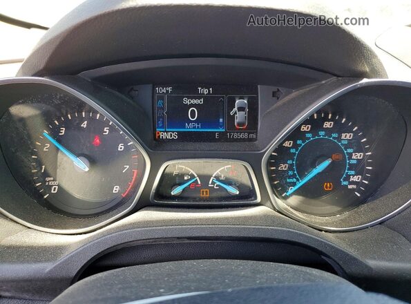 1FMCU0G95GUA69352 2016 FORD ESCAPE Blue Instrument cluster view