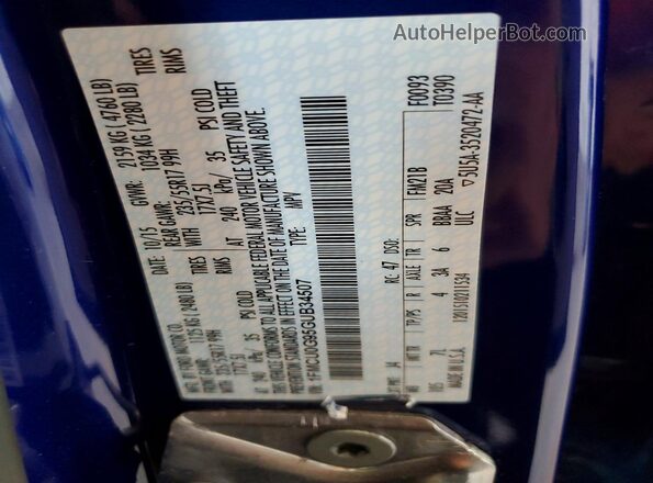 1FMCU0G95GUB34507 2016 FORD ESCAPE Blue Widok komory silnika