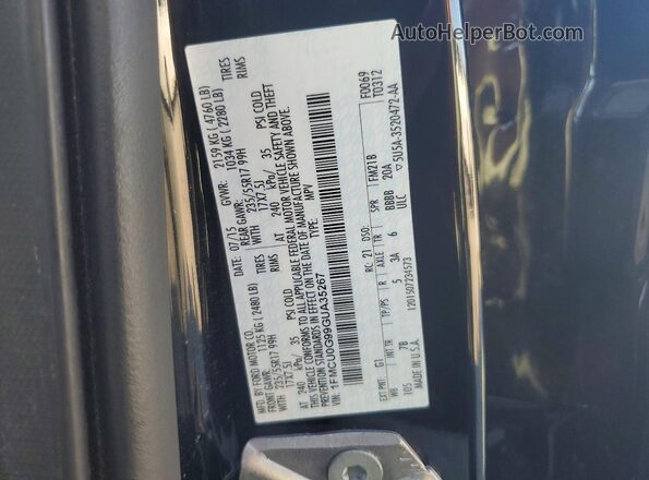 1FMCU0G99GUA35267 2016 FORD ESCAPE Black VIN sticker view
