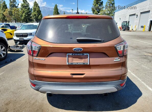 1FMCU0GD0HUA54716 2017 FORD ESCAPE Brown Rear view