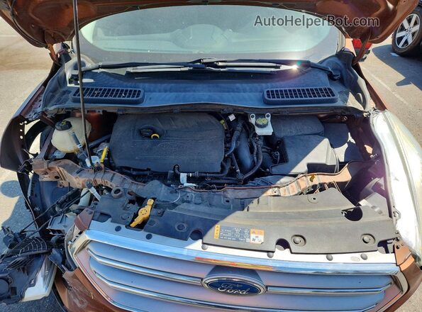 1FMCU0GD0HUA54716 2017 FORD ESCAPE Brown Rear interior view