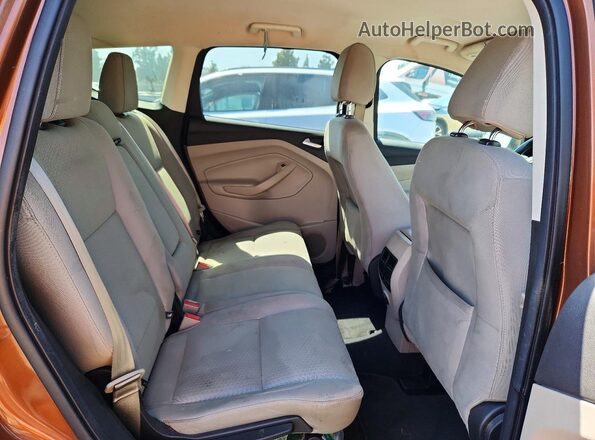 1FMCU0GD0HUA54716 2017 FORD ESCAPE Brown Rear seats view