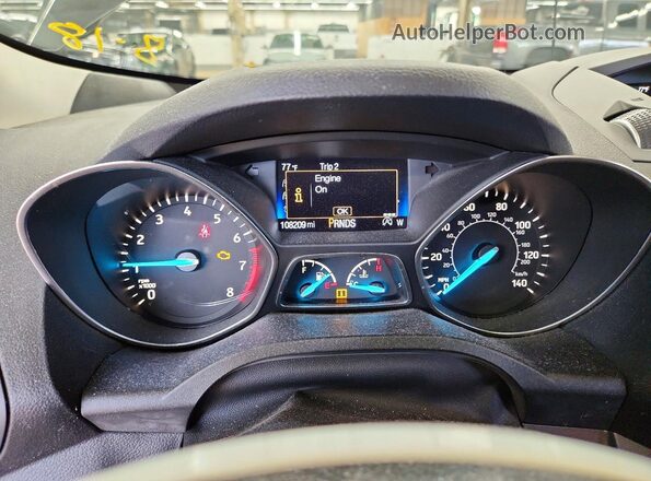 1FMCU0GD0HUC93568 2017 FORD ESCAPE Gray ხელსაწყოთა პანელის ხედი