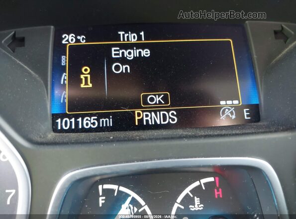 1FMCU0GD0HUC95398 2017 FORD ESCAPE Black Widok zestawu wskaźników