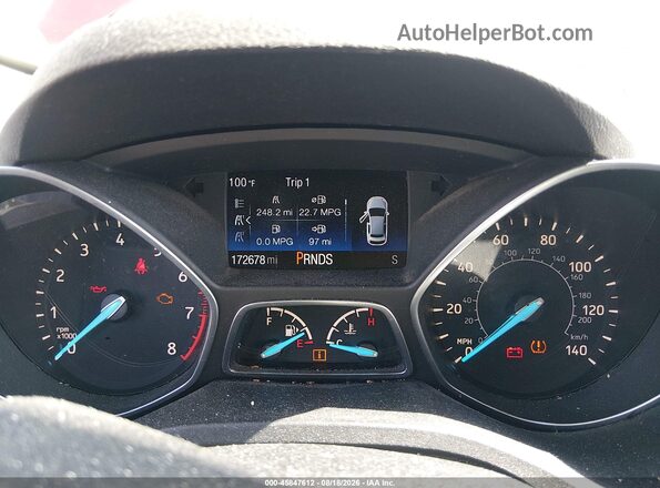 1FMCU0GD0HUD08506 2017 FORD ESCAPE Красный Вид задних сидений