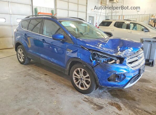 1FMCU0GD0HUD76286 2017 FORD ESCAPE Синий Передняя правая четверть